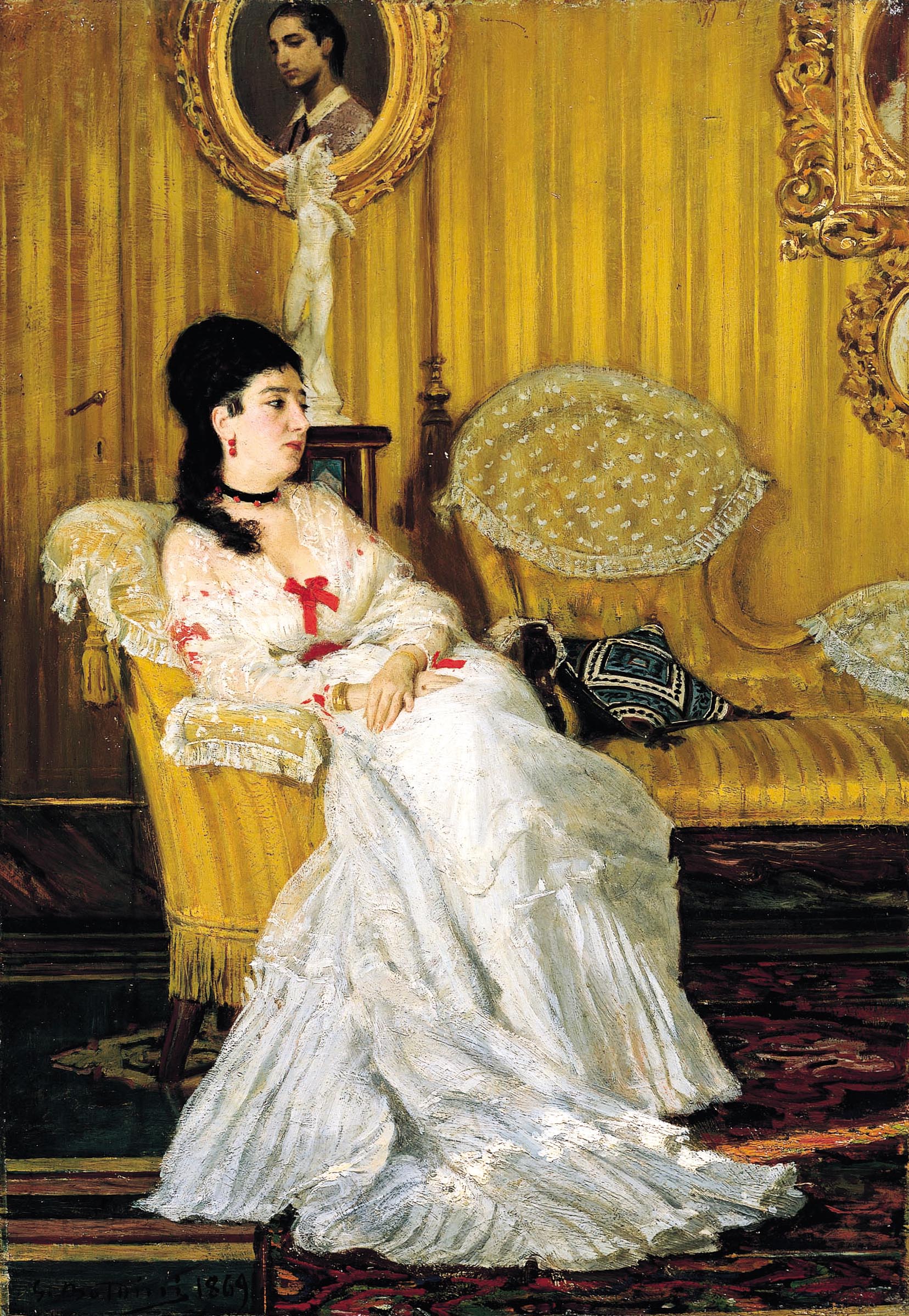“Ritratto della contessa Carlotta Aloisi Papudoff”, 1869