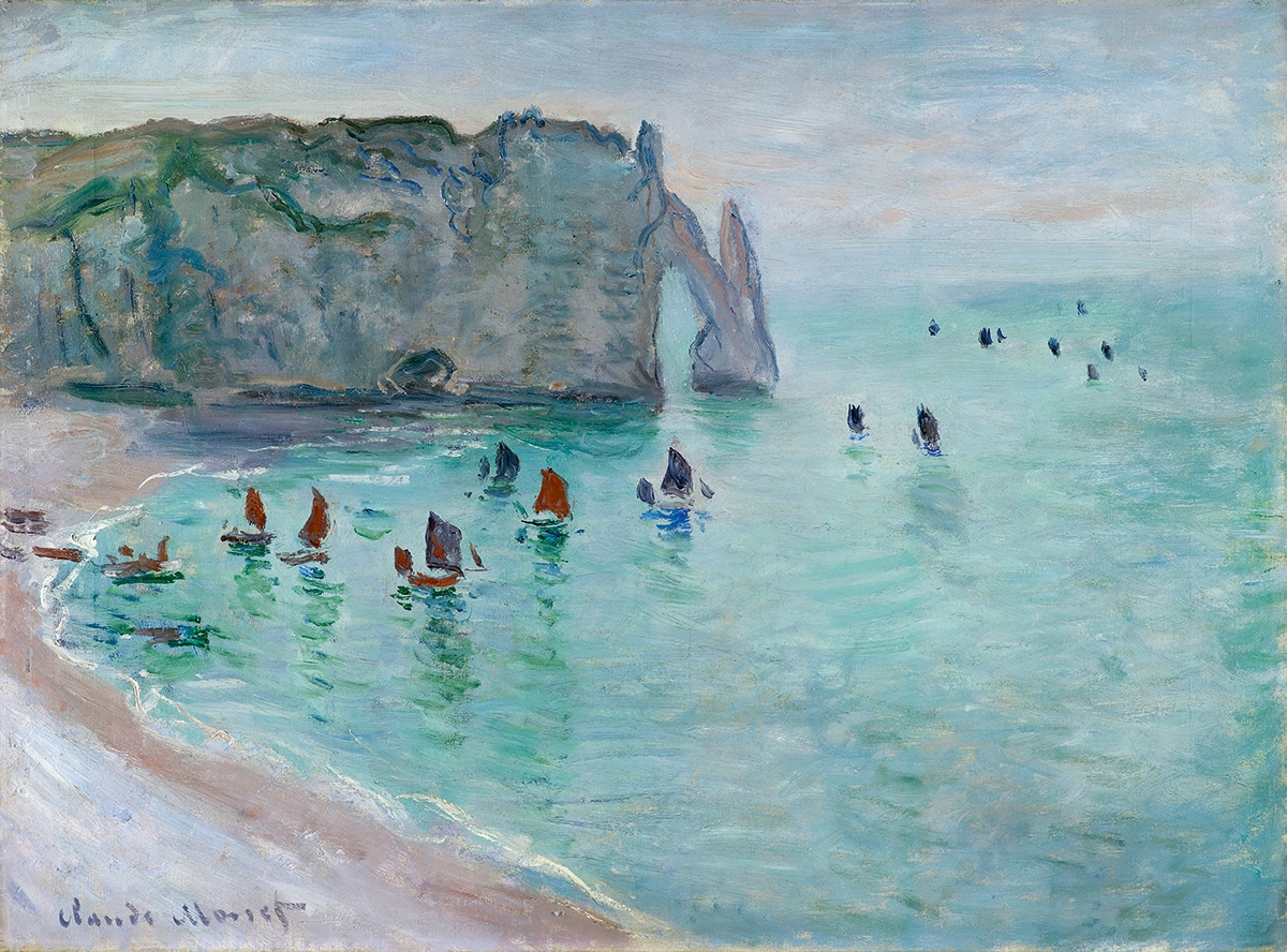 Normandia, perché questo paesaggio sviluppò il primo alito impressionista? Artes & contextos a normandia Monet etrat porte dAval